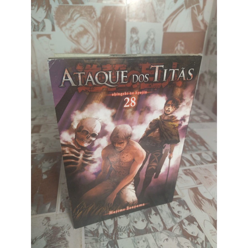 Ataque dos Titãs (Attack on Titan - shingeki no kyojin) Mangá Novo Lacrado  (Volumes 18,28,29)