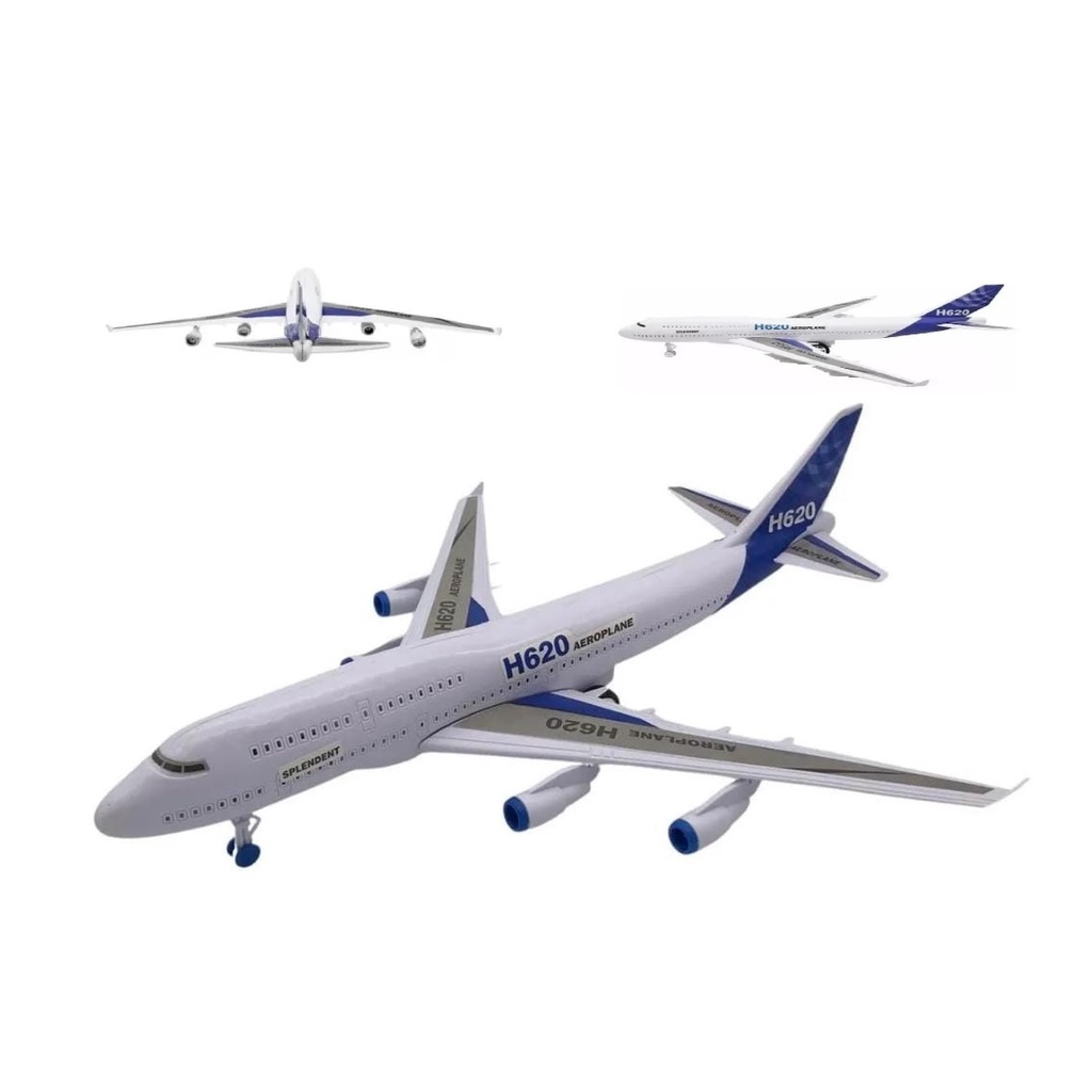 Avião Airbus Boeing De Plastico Para Crianças Com Luz E Som brinquedo em Oferta na Shopee