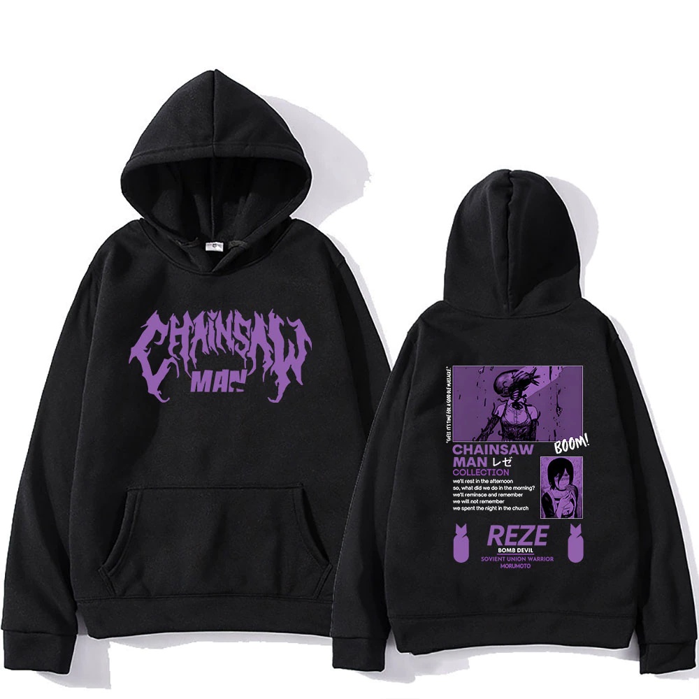 Blusa Moletom Chainsaw Man Garota Bomba Bomb Devil