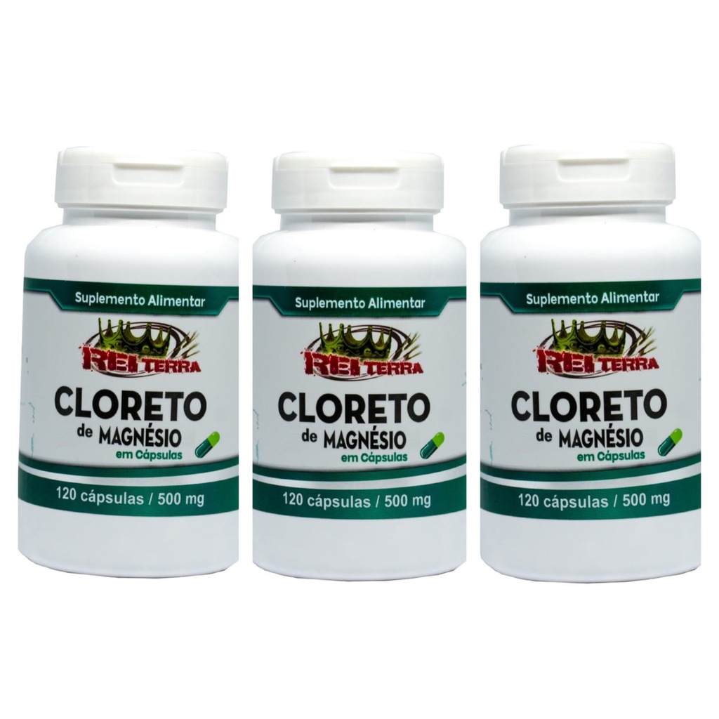 kit 03 Cloreto de Magnésio de  360 caps em Oferta na Shopee