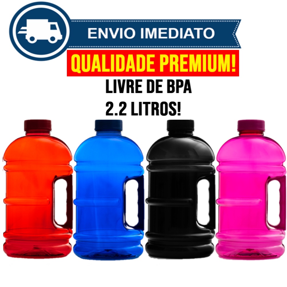 Galão De Água com Alça 2 Litros Squeeze Garrafinha Galãozinho ...