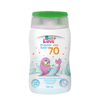 PROTETOR SOLAR BEBÊ LOVE FPS 70