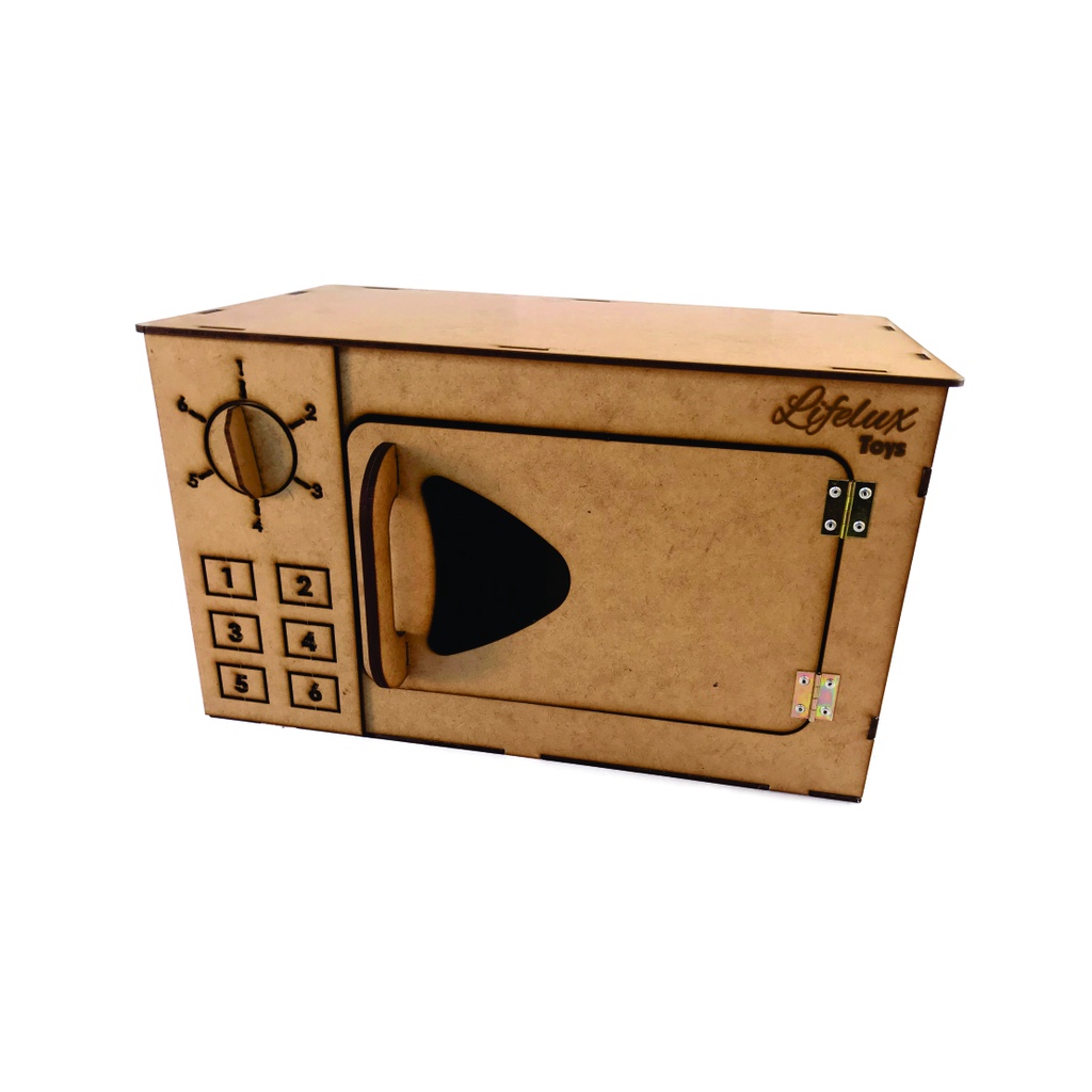 Forno Microondas Brinquedo Infantil Mdf Desmontado em Oferta na Shopee