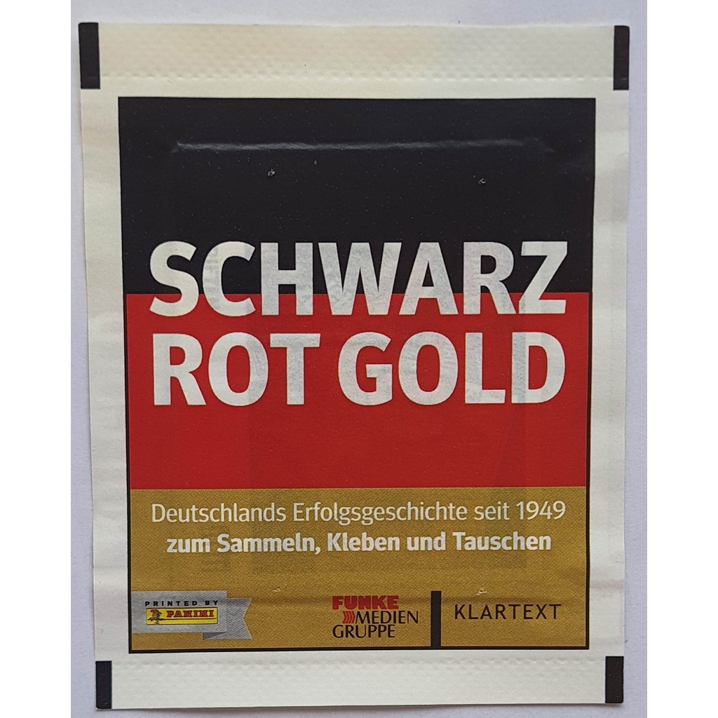 Figurinha Álbum Panini Schwarz Rot Gold Envelope Lacrado