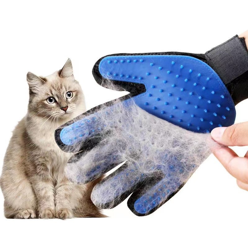 Luva Escova Removedora Nano Magnética Tira Pelos De Pets Cães Cachorro Gatos