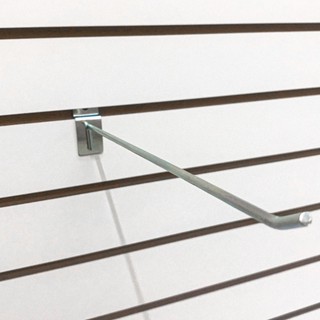 100 Ganchos Painel Canaletado MDF Inteligente 30cm Na Cor Zincado Canaleta Expositor Pronta Entrega