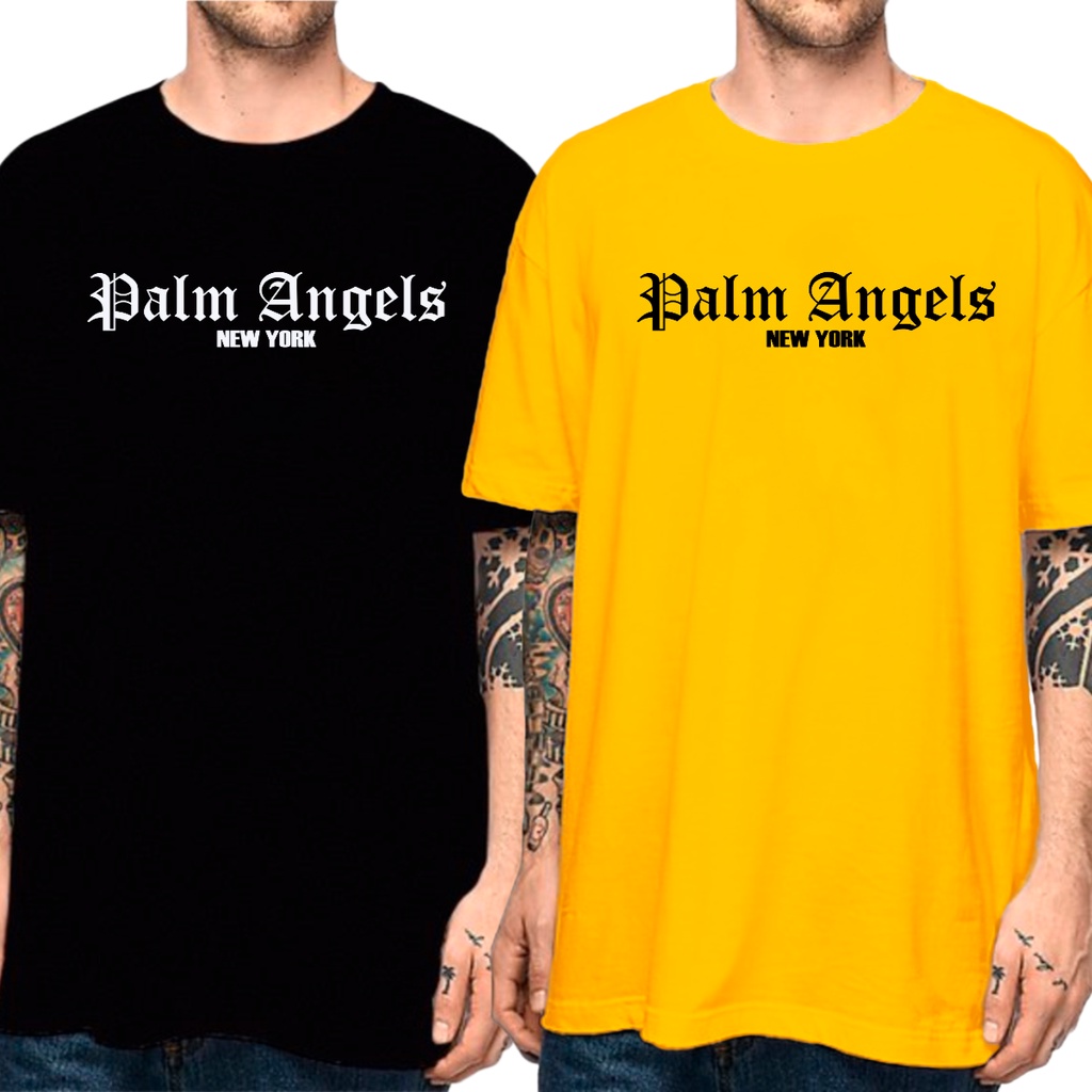 Camiseta Masculina Unissex Palm Angels NY Poliester Pronta Entrega - Envio  Rápido - Escorrega o Preço