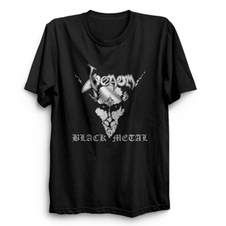 Camisa Venom Black Metal de Algodão Camiseta Preta de Black Metal Venom