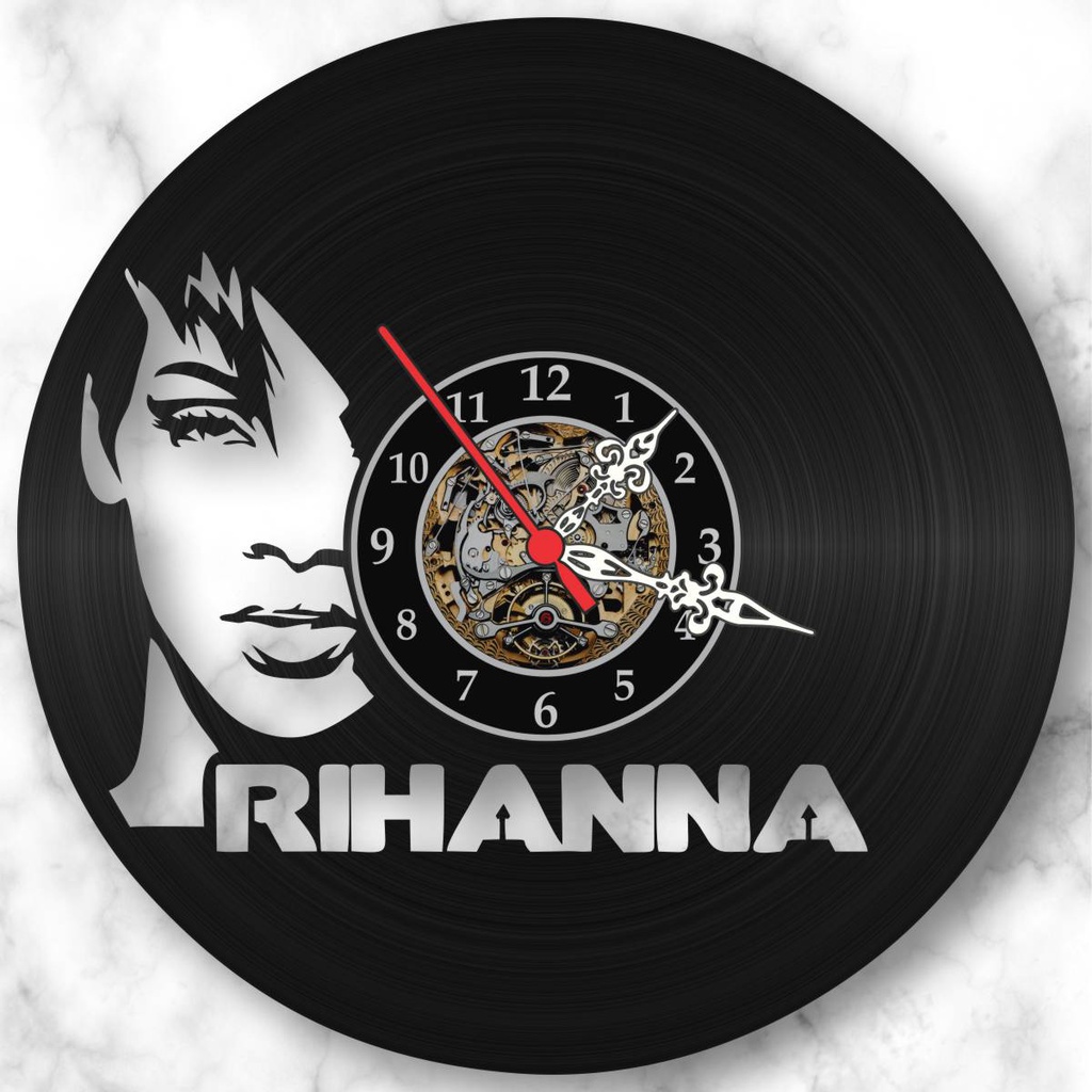 Relógio Parede Rihanna Pop Internacional Musica Vinil Lp