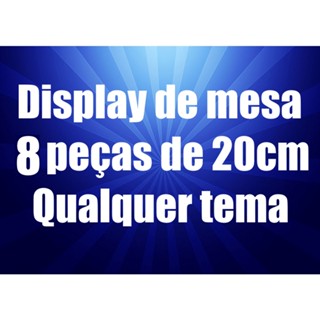 kit decoração de festa infantil qualquer tema 8 display de mesa 20cm