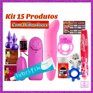 Kit Sex Shop com 15 produtos para revenda produtos eróticos