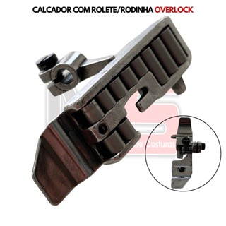 Calcador Overlock Com Rodinha/Rolete - Ótimo para sintético/pelo/couro
