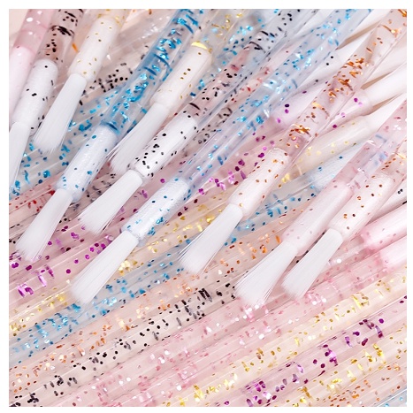 50/30 Peças Escova De Nylon Descartável Micro Cristal Rímel Extensões De Cílios Ferramentas De Maquiagem em Oferta na Shopee