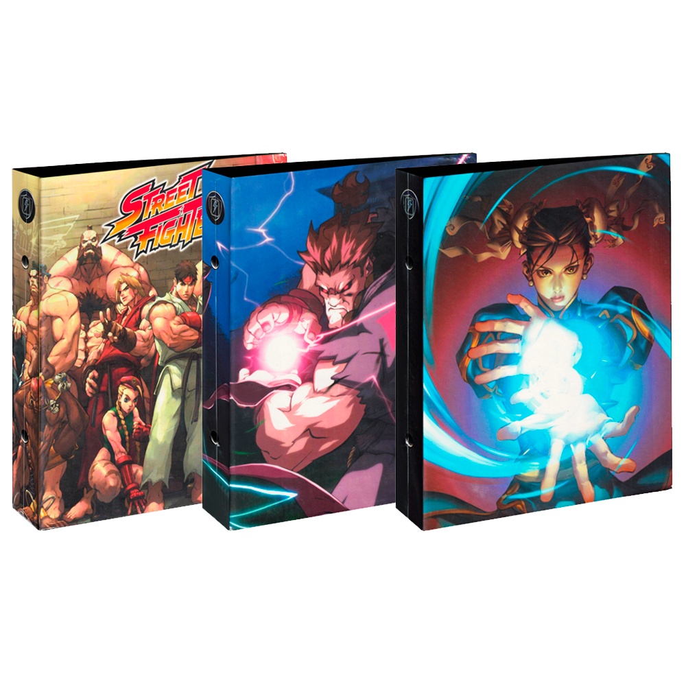 Fichário Arte Street Fighter 4 Pocket Binder 10 Folhas Max Protection