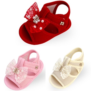 Sandália Bebê Menina Laço Renda Kit 3 Pares em Oferta na Shopee