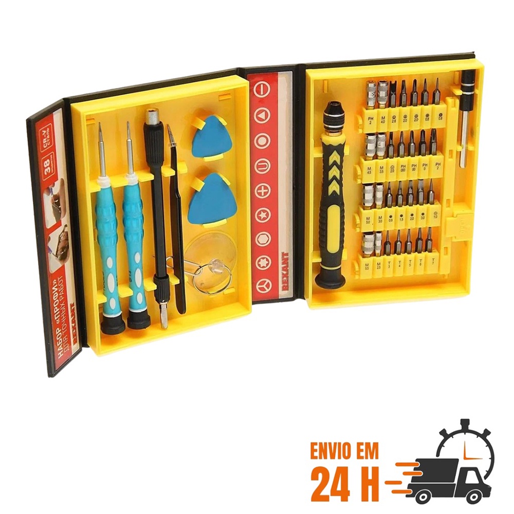 Kit Reparo De Celular Ferramentas Celular 36 Chaves Precisão Manutenção Informática
