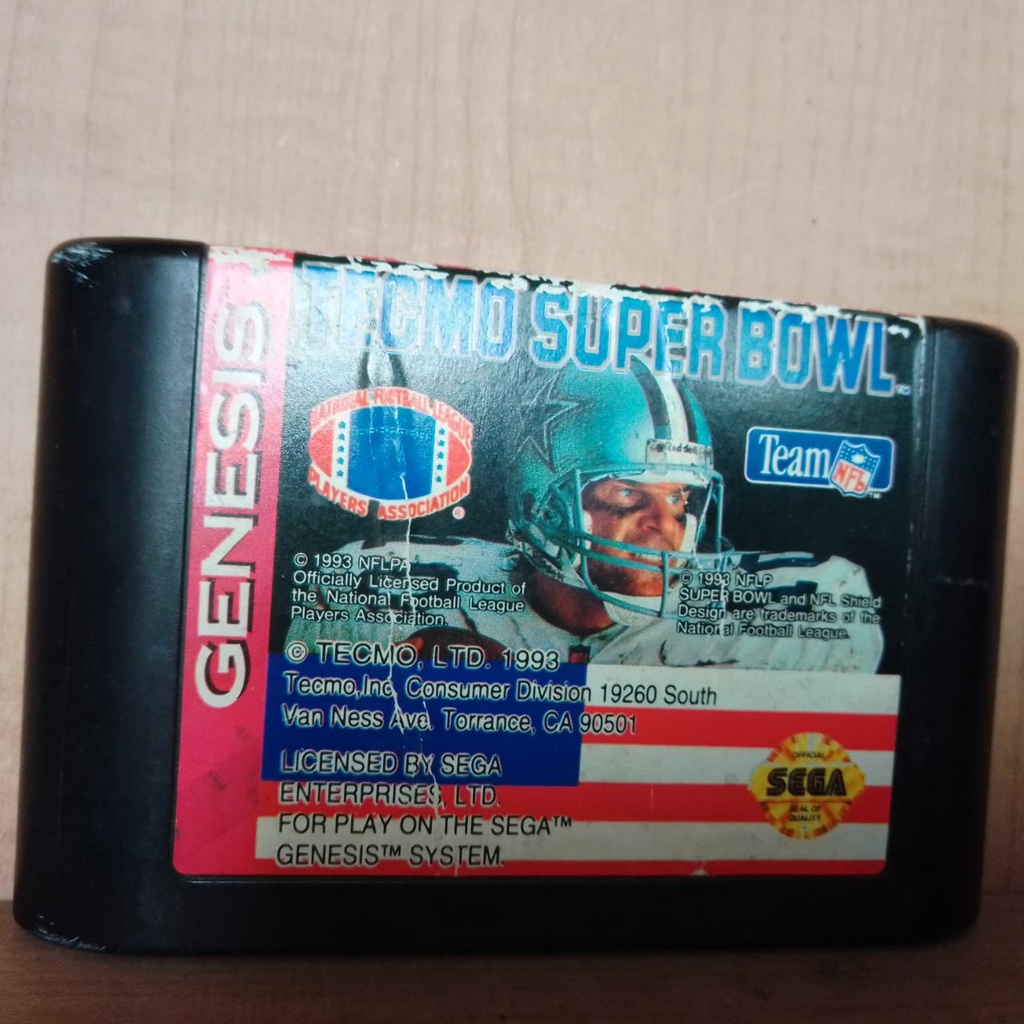 Fita Jogo Tecmo Super Bowl Sega Mega Drive Genesis Original