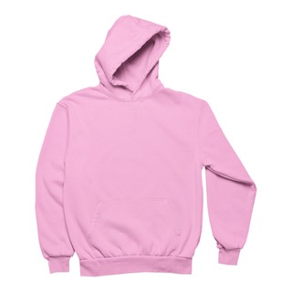 Moletom Canguru Unissex Algodão Plus Size Liso Sem Estampa Feminino Masculino