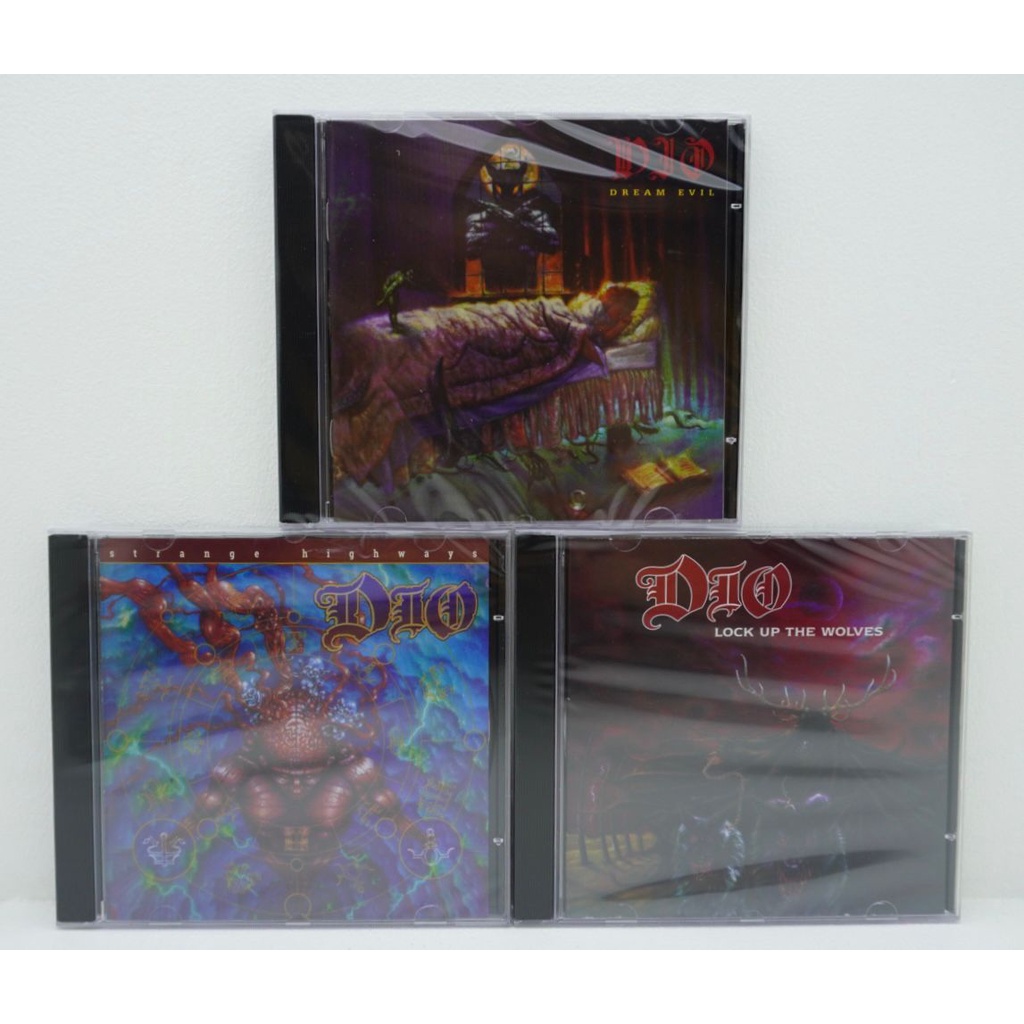3 Cds Dio Dream Evil - Strange Higways - Lock Up The Wolves