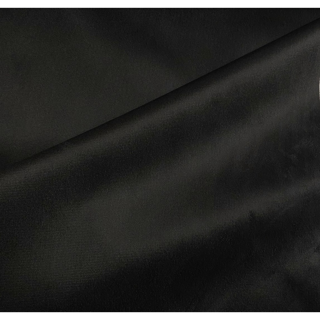 1m Tecido Suede Veludo Liso Preto 1,40m de largura Sofá Poltronas