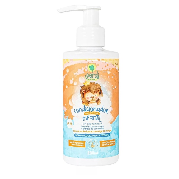 Condicionador Infantil Verdi Natural Lavanda + Laranja Doce Camomila