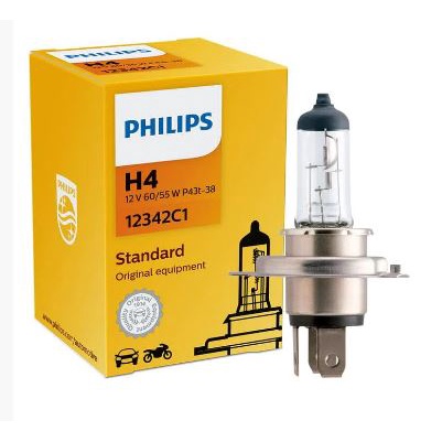 Lâmpada H4 Amarela Farol Alto Baixo Neblina Philips Original Standard 12v 55w