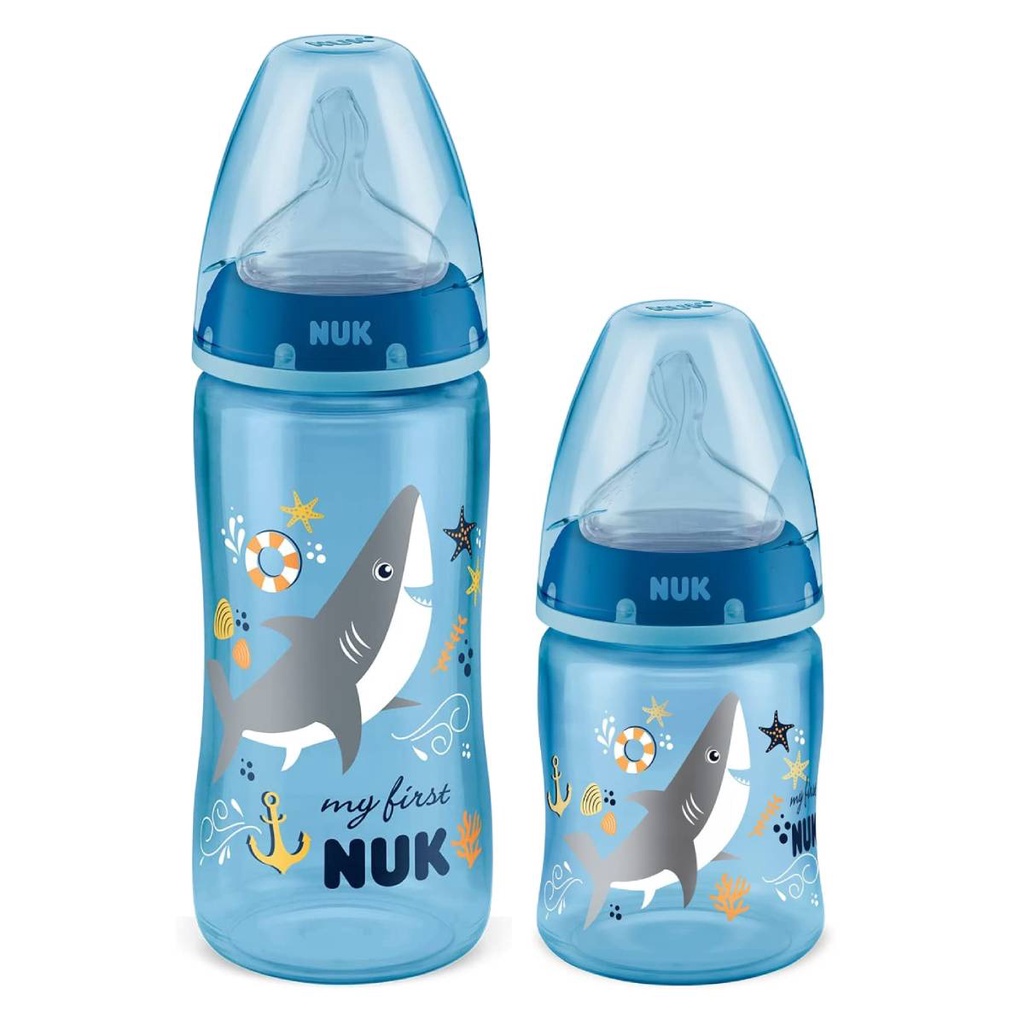 Kit 2 Mamadeiras My First Choice 150/300ml Azul - Nuk em Oferta na Shopee