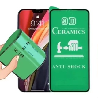 Película Cerâmica Gel iPhone Frontal Flexível 3D/9D Para Qualquer iPhone 6/7/8 7/8Plus / X/Xs/XsMax 11/11Pro/11ProMax 12mini/12/12Pro/12ProMax 13mini/13/13Pro/13Promax
