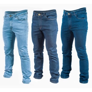 Kit 3 Calças Jeans Masculina Tradicional em Oferta na Shopee