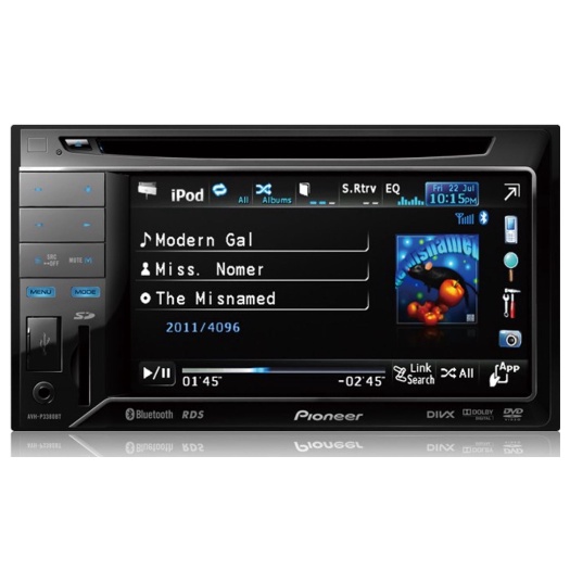 Multimidia Central Pionner Pioneer MP5 Mp7 CD 2din Bluetooth Usb Aux Cartão SD Ios Android Cabo Central Multimidia Praticamente Nova