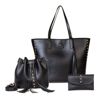 Bolsa Feminina Três Peças Ombro sacola grande