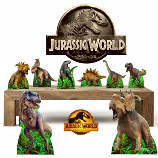 Dinossauros kit 10 pçs decoração para festa temática infantil em Oferta na Shopee