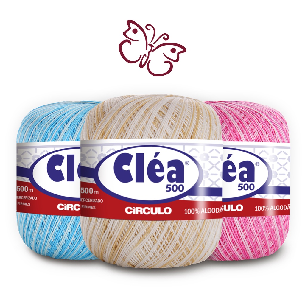 Linha Fio Cléa 500m Mesclado Circulo - Croche/trico/bordado - 100% Algodão em Oferta na Shopee