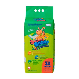 Tapete Higiênico Super Secão Citrus Para Cães 30 Unidades em Oferta na Shopee