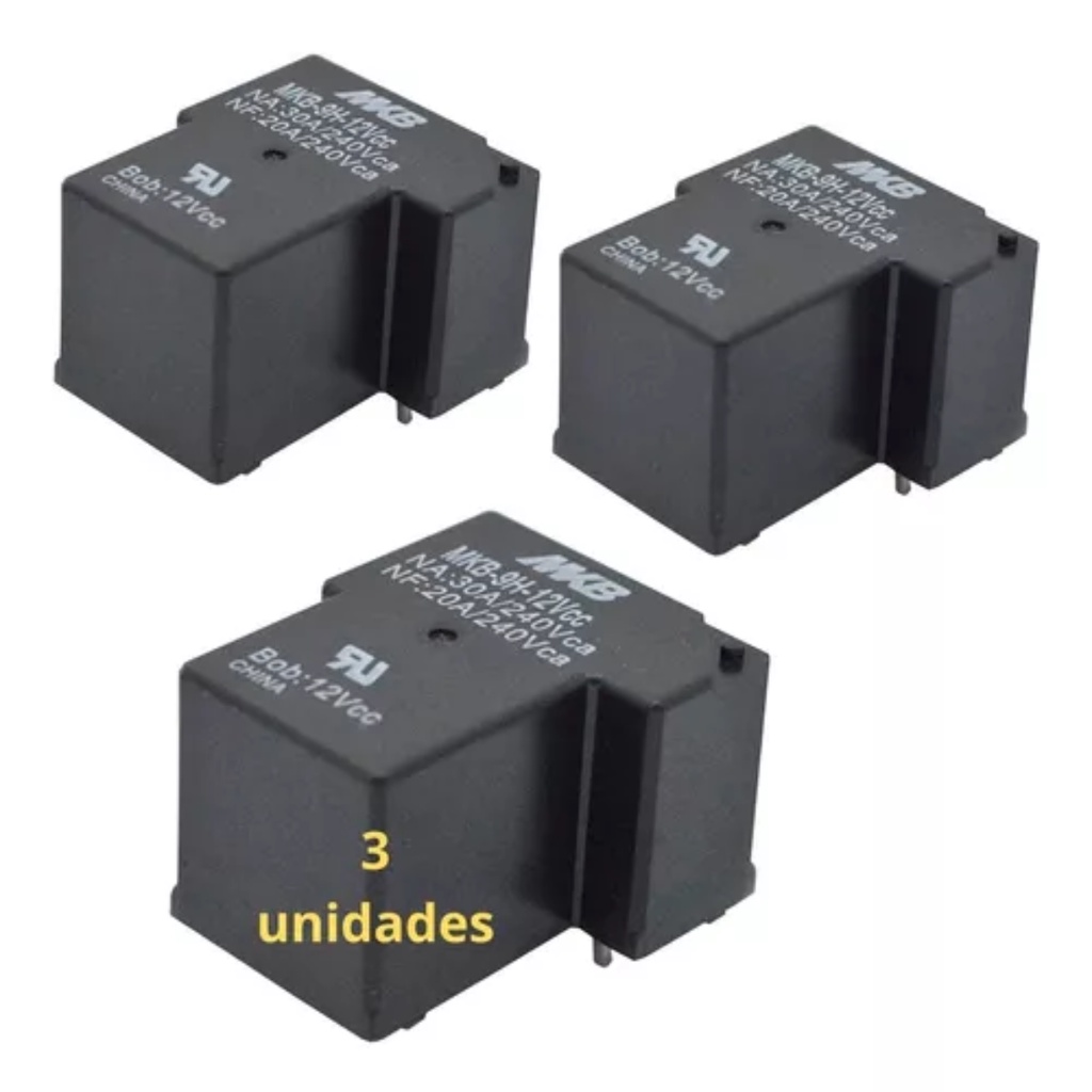 Rele Mkb 9h-12vcc 6 Pinos Original ( 3 Unidades )