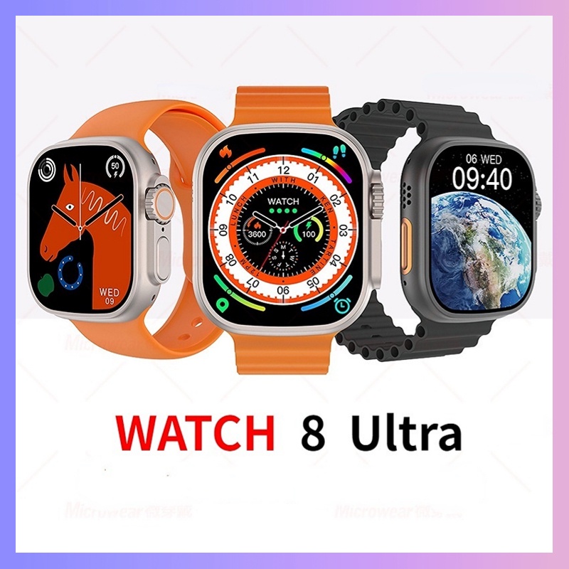 (Entrega 24H))2023 Mais Novo Relógio 8 Ultra Series Smartwatch Para Homens E Mulheres Com Bluetooth Sem Fio Carregamento De Chamadas 1,99 Polegadas HD Display NFC Smartwatches