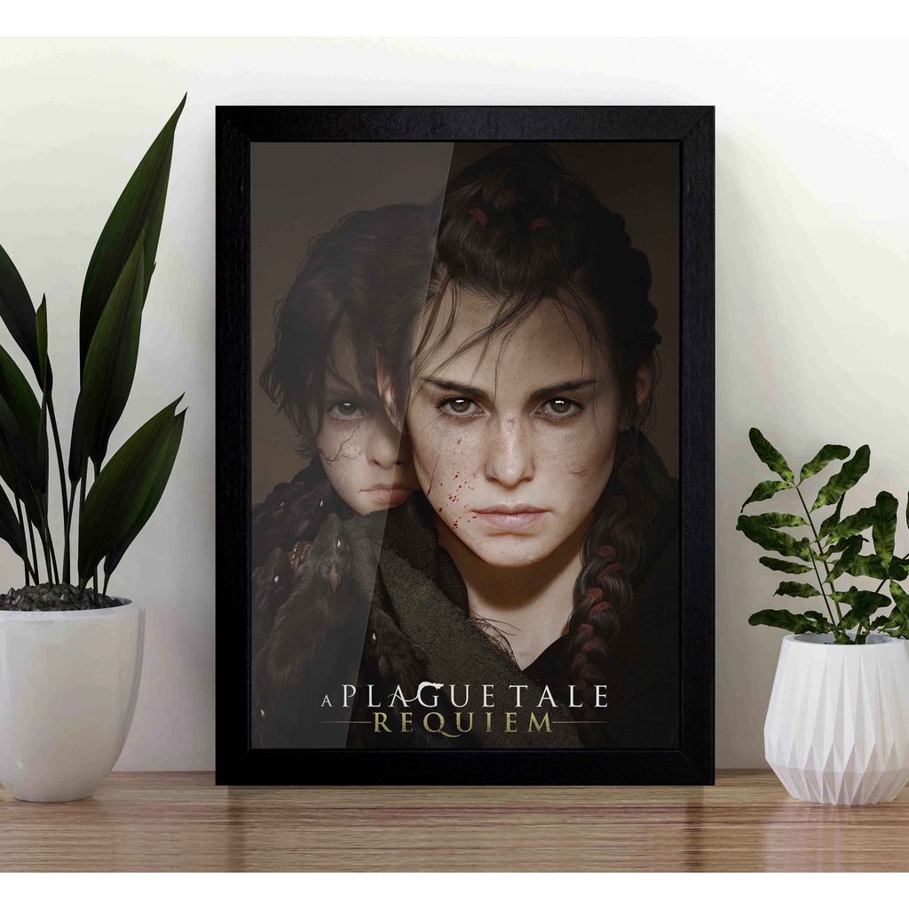 Quadro A Plague Tale Requiem A3 - com Acrílico Na Frente (Tamanho 45.5 X 33 Cm) - Poster Gamer A3