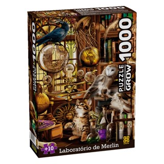 Quebra Cabeça de 1000 Peças Laboratório de Merlin - Grow 4257