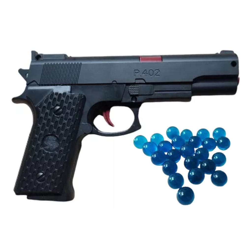 Airsoft Pistola Brinquedo Arma Gel Com Laser 2em1
