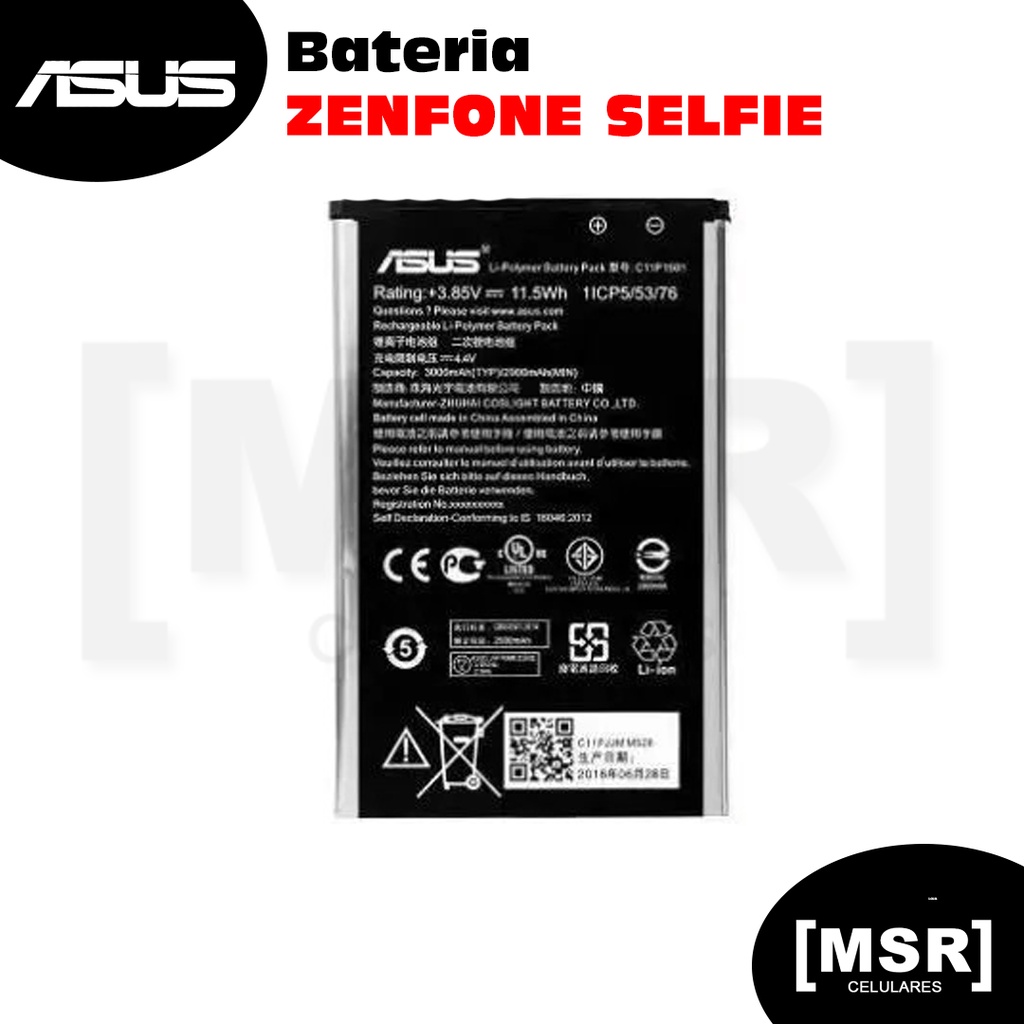 Bateria ORIGINAL celular ASUS modelo ZENFONE SELFIE