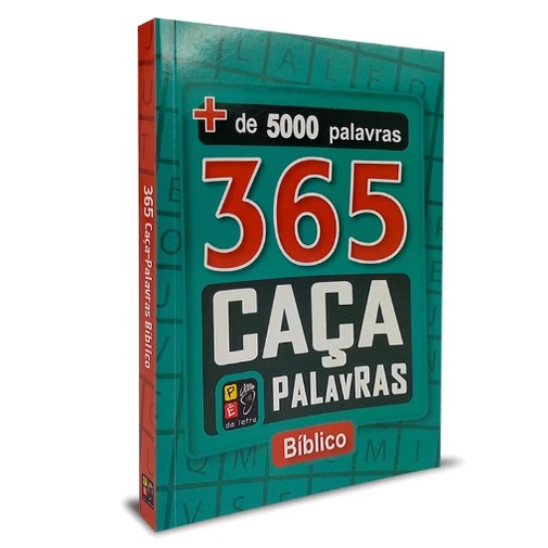 365 Caça Palavras Bíblico Livro + de 5000 palavras Letras Grandes