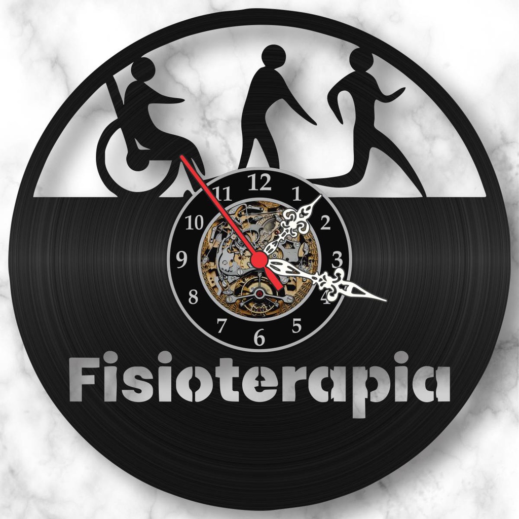 Relógio Parede Fisioterapia Profissões Estudantes Vinil Lp em Oferta na Shopee