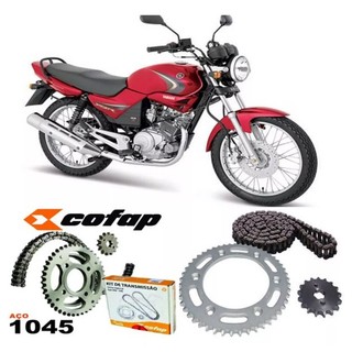 Kit Relacao Transmissao Original Cofap Yamaha Ybr 125 Coroa Pinhão Corrente 2003 Diante em Oferta na Shopee