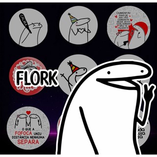 Botton Flork meme divertidos 4,5cm broche alfinete