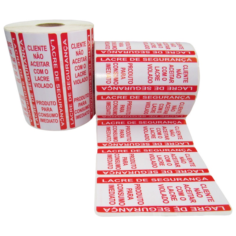 Lacre de Segurança Universal Kit C/ 500 Etiq