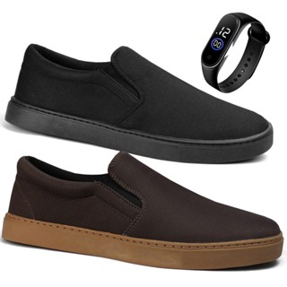 Kit 2 Sapatênis Yate Masculino Casual Original Lançamento + Relógio