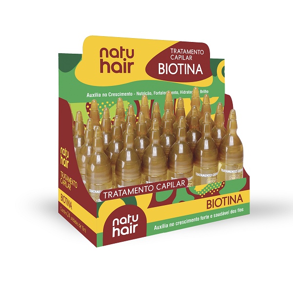 Kit 12 Ampolas de Tratamento Capilar Biotina Natuhair 10ml - CONTÉM 12 UNIDADES em Oferta na Shopee