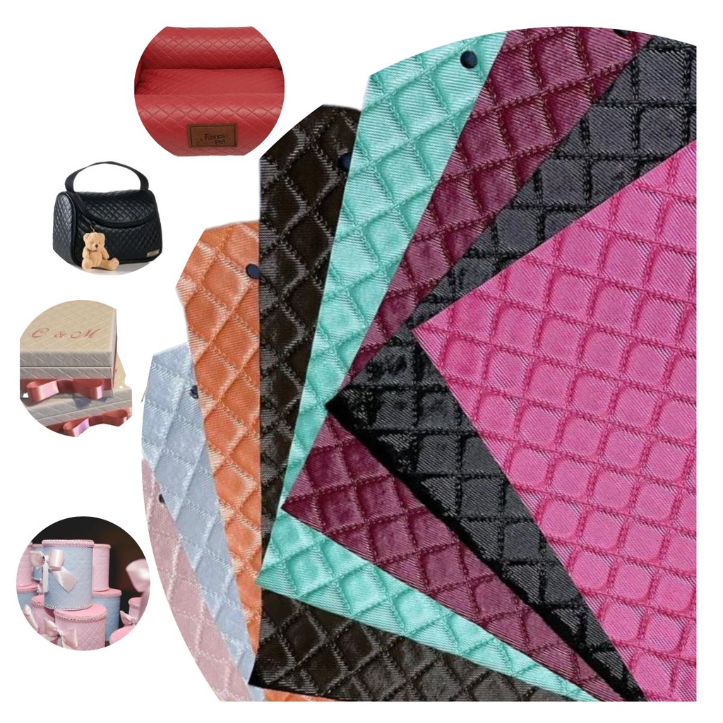 Tecido Corino Matelasse Tecido Patchwork Artesanato Bolsa Maternidade Lembrancinhas Revestimentos