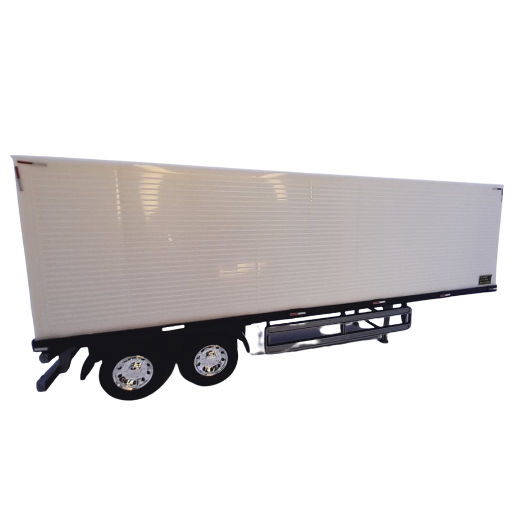 Miniatura Carreta Baú para coleções de VOLVO e SCANIA da WELLY - Encaixa perfeito