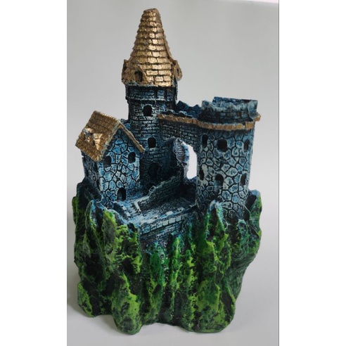 Enfeite Castelo Medieval  Decorado Para Aquários Atenção Cor Será Enviado Conforme Estoque Disponível em Oferta na Shopee